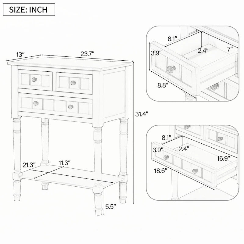 Narrow Console Table
