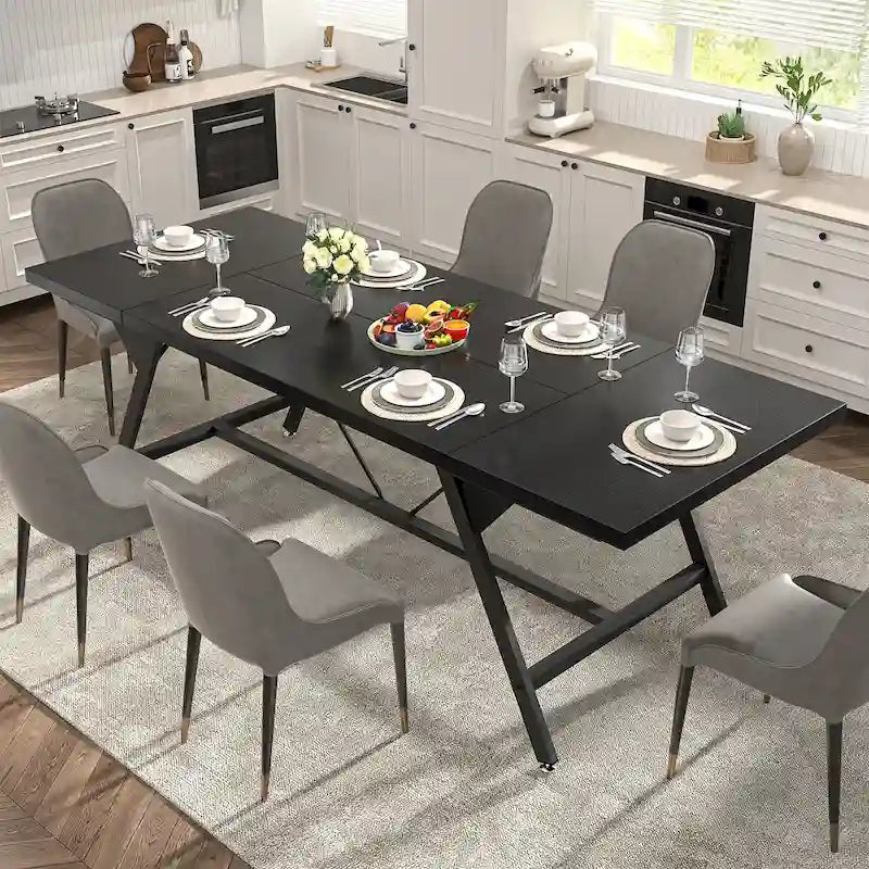 Farmhouse Dining Table for 6-8 People