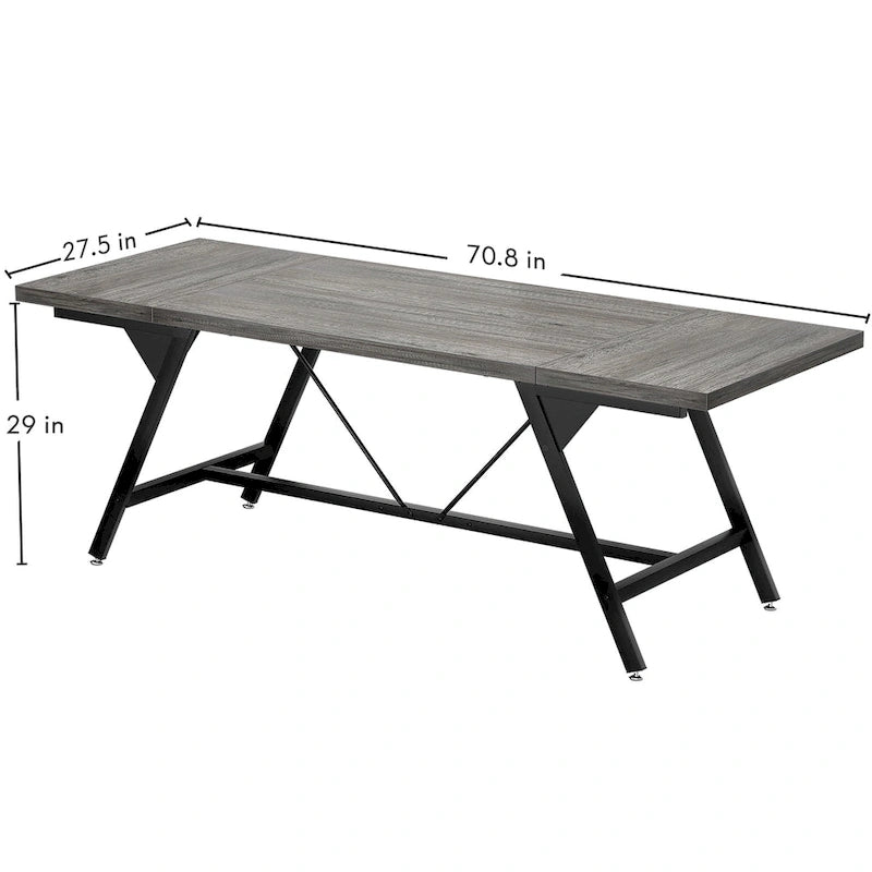 Farmhouse Dining Table for 6-8 People