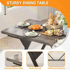 Farmhouse Dining Table for 6-8 People