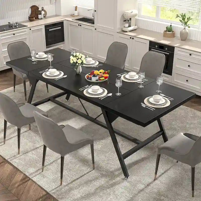 Farmhouse Dining Table for 6-8 People