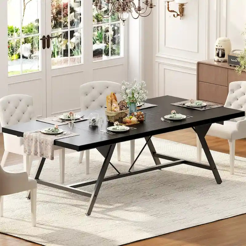 Farmhouse Dining Table for 6-8 People