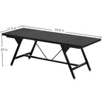 Farmhouse Dining Table for 6-8 People
