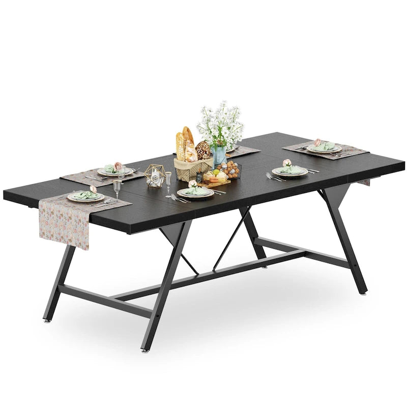 Farmhouse Dining Table for 6-8 People