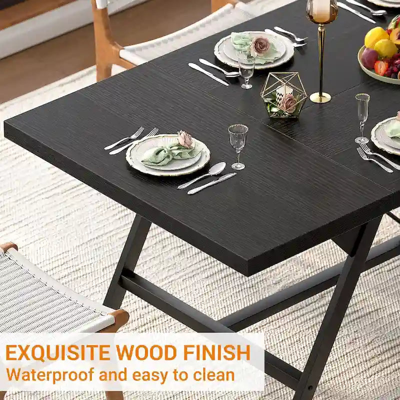 Farmhouse Dining Table for 6-8 People