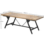 Farmhouse Dining Table for 6-8 People