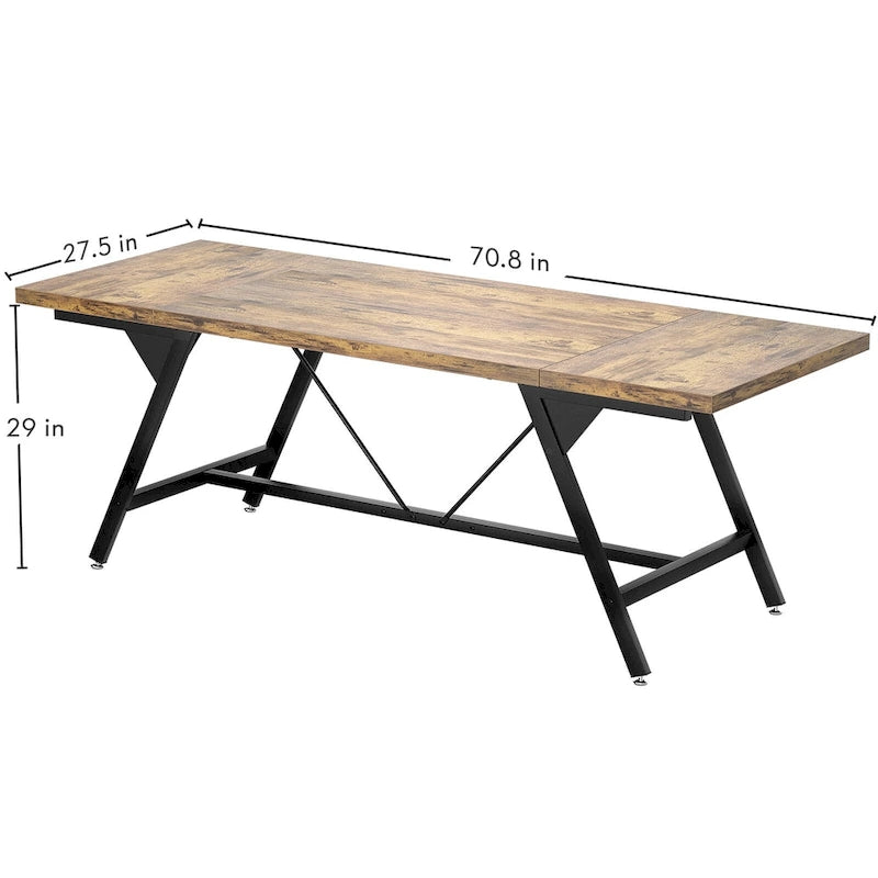 Farmhouse Dining Table for 6-8 People