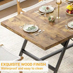 Farmhouse Dining Table for 6-8 People