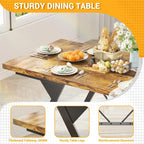 Farmhouse Dining Table for 6-8 People