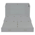 Murphy Bed with Storage Shelf, Desk, Outlets and USB Ports