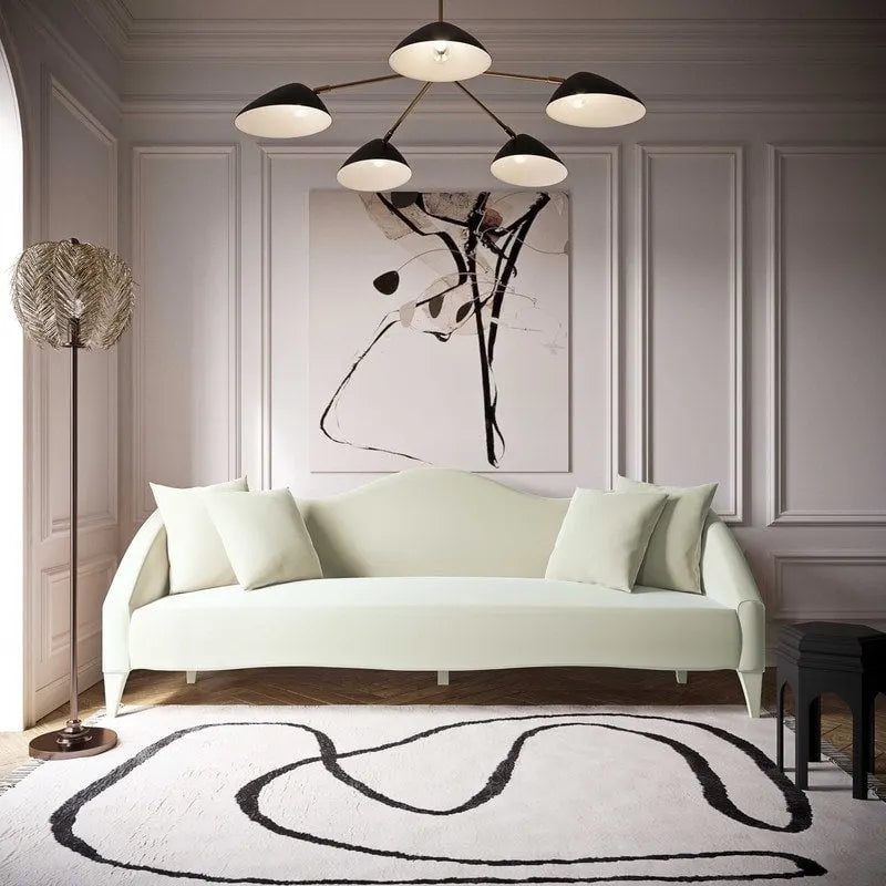  Velvet Sofa - 96W x 36.2D x 34.3H - 96W x 36.2D x 34.3H