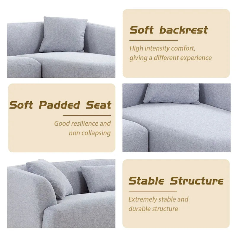 102 L Shape Sectional Sofa Couch