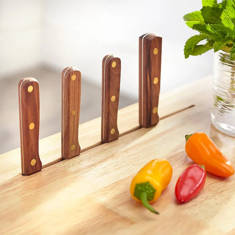 Rolling Kitchen Cart with Trash Bin Holder, Spice Rack and Drawer