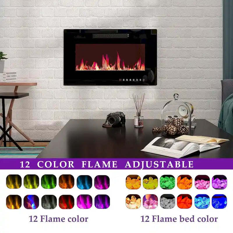 Electric Fireplace and TV Stand Combo