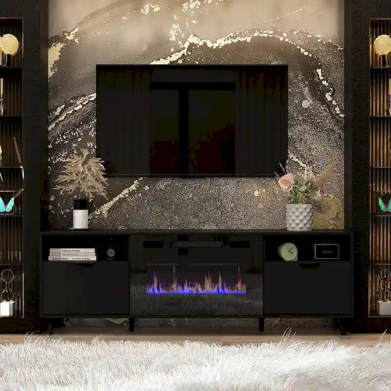 Electric Fireplace and TV Stand Combo