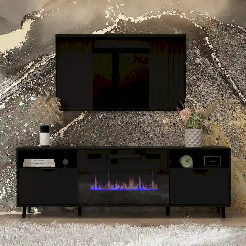 Electric Fireplace and TV Stand Combo