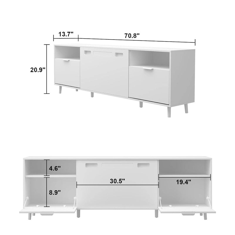 Electric Fireplace and TV Stand Combo