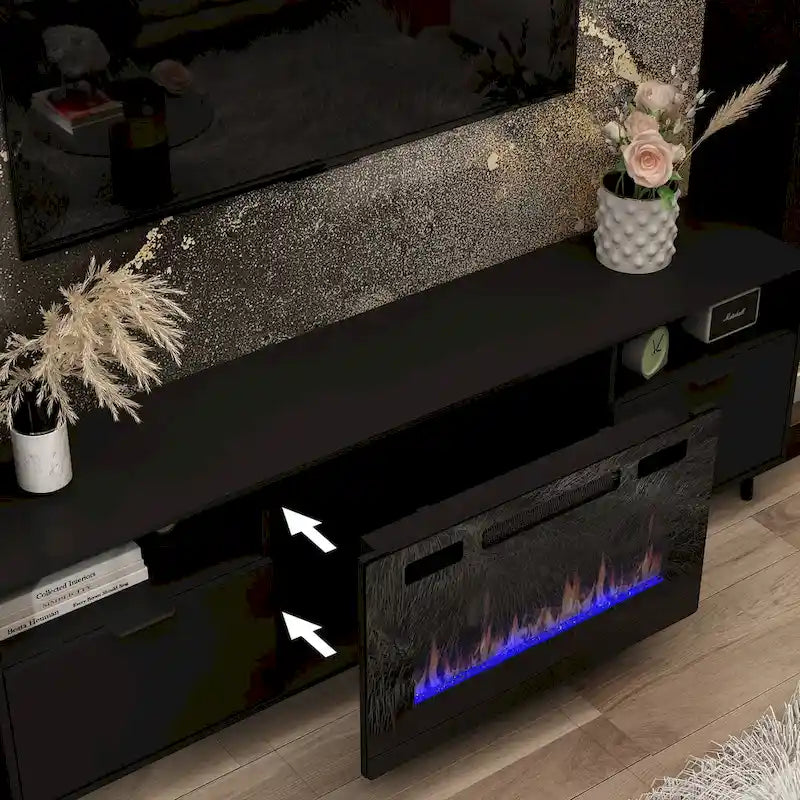 Electric Fireplace and TV Stand Combo