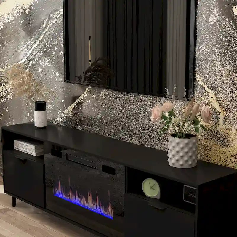 Electric Fireplace and TV Stand Combo