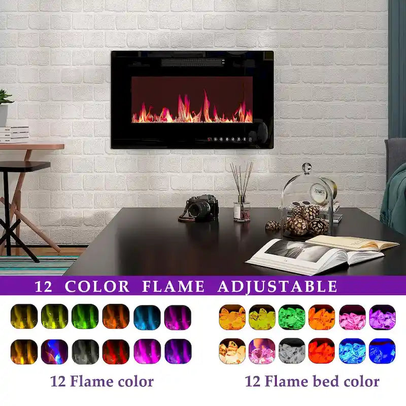 Electric Fireplace and TV Stand Combo