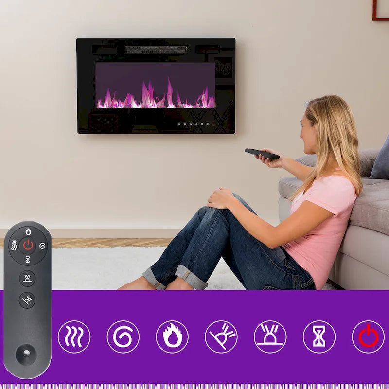 Electric Fireplace and TV Stand Combo