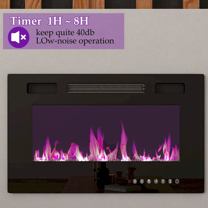 Electric Fireplace and TV Stand Combo