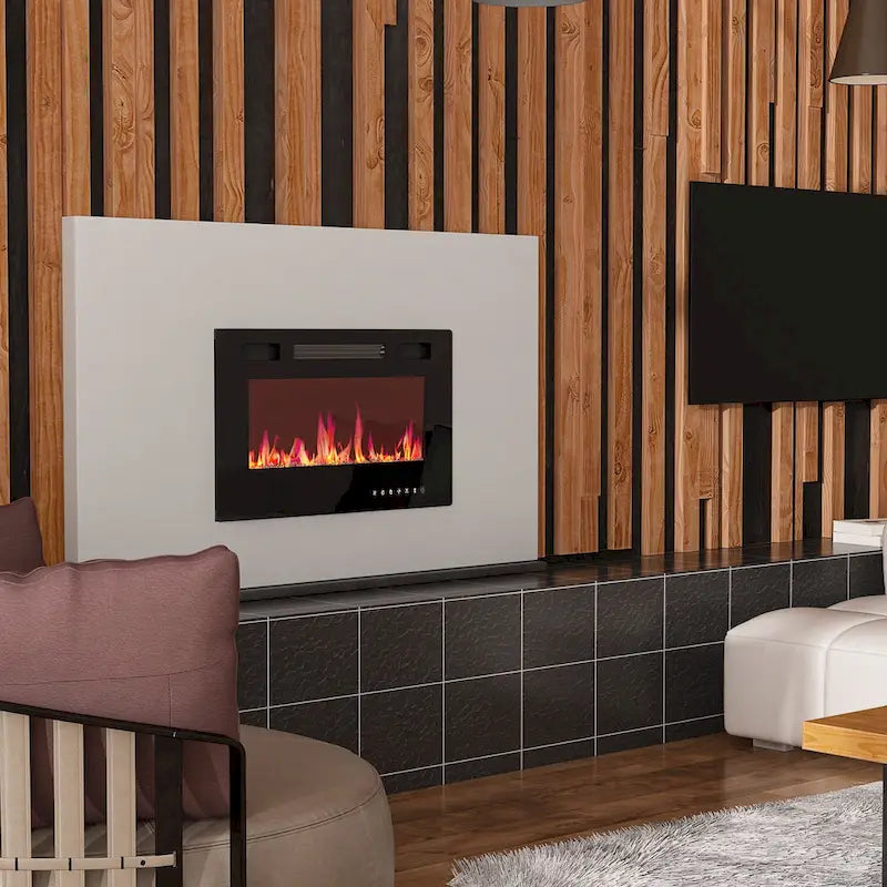 Electric Fireplace and TV Stand Combo