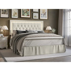 Button-Tufted Upholstered Platform Bed with LED Touch Lights