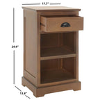 Storage Side Table — 17.7 x 13.8 x 29.9 in (W18 x D14 x H30)