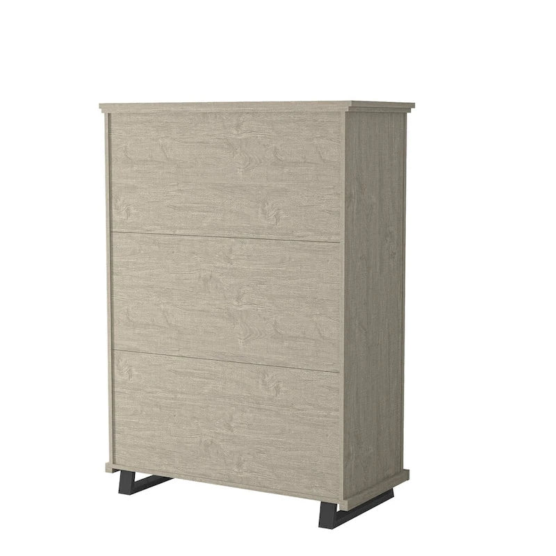 Farmhouse 4-Piece Bedroom Set - 2 Nightstand, 1 Chest and 1 Dresser