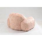 Bean Bag Chair with High-Density Foam Fill, Long Hair Fabric