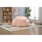 Bean Bag Chair with High-Density Foam Fill, Long Hair Fabric